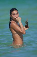 CHANTEL JEFFRIES in Bikini at a Beach in Miami 04/01/2025