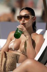 CHANTEL JEFFRIES in Bikini at a Beach in Miami 04/01/2025