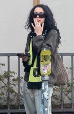 CHARLI XCX Showing off Her Engagement Ring During Lunch at All Time in Los Angeles 04/16/2025