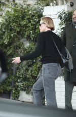 CHARLIZE THERON Leaves Chateau Marmont with a Friend 04/25/2025