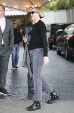 CHARLIZE THERON Leaves Chateau Marmont with a Friend 04/25/2025