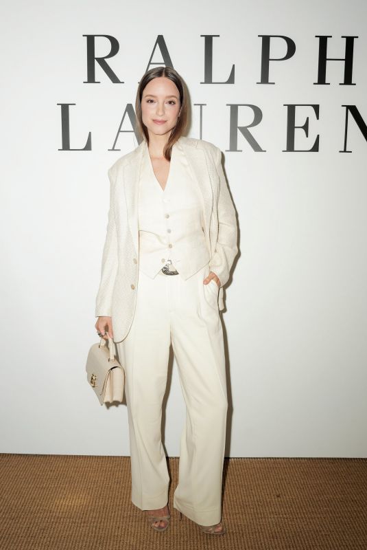 CHARLOTTE GROENEVELD at Ralph Lauren Fall 2025 Collection Runway Show in New York 04/17/2025