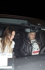 CHARLOTTE LAWRENCE and Boyfriend Leaves Alba in Los Angeles 04/18/2025