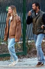 CHIARA FERRAGNI and Giovanni Tronchetti Out with Their Dog in Milan 04/16/2025