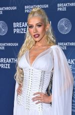 CHRISTINA AGUILERA at 11th Breakthrough Prize Ceremony at Barker Hangar 04/05/2025