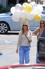 CHRISTINE BAUMGARTNER with a Huge Bunch of Balloon