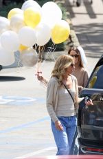 CHRISTINE BAUMGARTNER with a Huge Bunch of Balloon