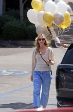 CHRISTINE BAUMGARTNER with a Huge Bunch of Balloon