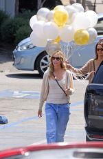 CHRISTINE BAUMGARTNER with a Huge Bunch of Balloon