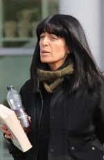 CLAUDIA WINKLEMAN Arrives at Inverness Airport on Ahead of Filming Traitors 04/23/2025