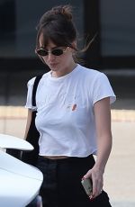 DAKOTA JOHNSON Leaves a Nail Salon in Malibu 04/06/2025