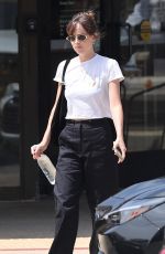 DAKOTA JOHNSON Leaves a Nail Salon in Malibu 04/06/2025