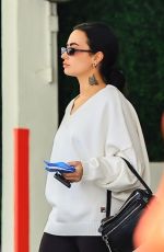 DEMI LOVATO Leaves a Parking Lot in Beverly Hills 04/23/2025