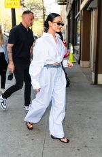 DEMI LOVATO Out and About in Greenwich Village in New York City 04/22/2025
