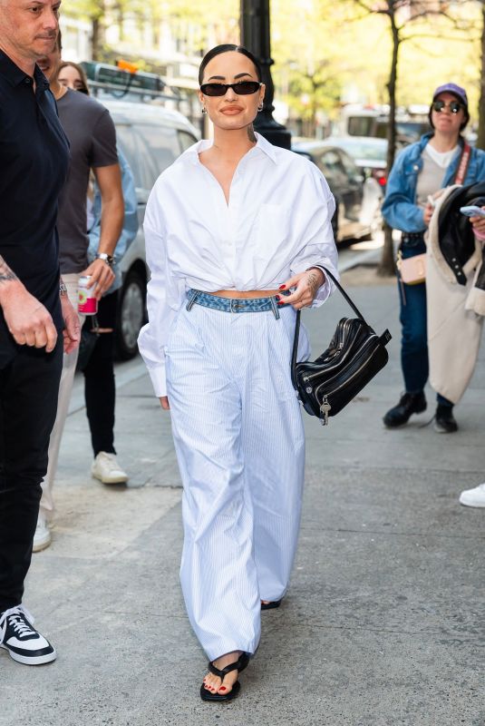 DEMI LOVATO Out and About in Greenwich Village in New York City 04/22/2025