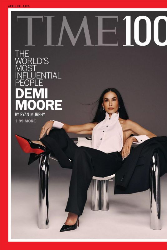 DEMI MOORE in TIME 100 Magazine, April 2025
