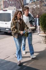 DIASY EDGAR-JONES and Ben Seed Out and About in New York City 04/18/2025