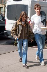 DIASY EDGAR-JONES and Ben Seed Out and About in New York City 04/18/2025