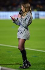 DILETTA LEOTTA at SSC Napoli vs. AC Milan Serie A Match 03/30/2025