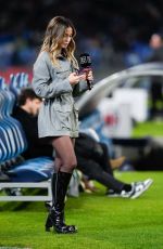 DILETTA LEOTTA at SSC Napoli vs. AC Milan Serie A Match 03/30/2025