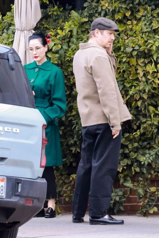 DITA VON TEESE and Adam Rajcevich Out for Lunch in Los Feliz 04/18/2025