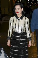 DITA VON TEESE Arrives at The Handmaid