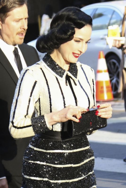 DITA VON TEESE Arrives at The Handmaid