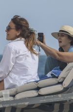 DREW BARRYMORE Enjoys Beach Day after MSC Cruises Campaign 04/10/2025