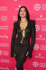 DUA LIPA at 50th Chaplin Award Gala in New York 04/28/2025