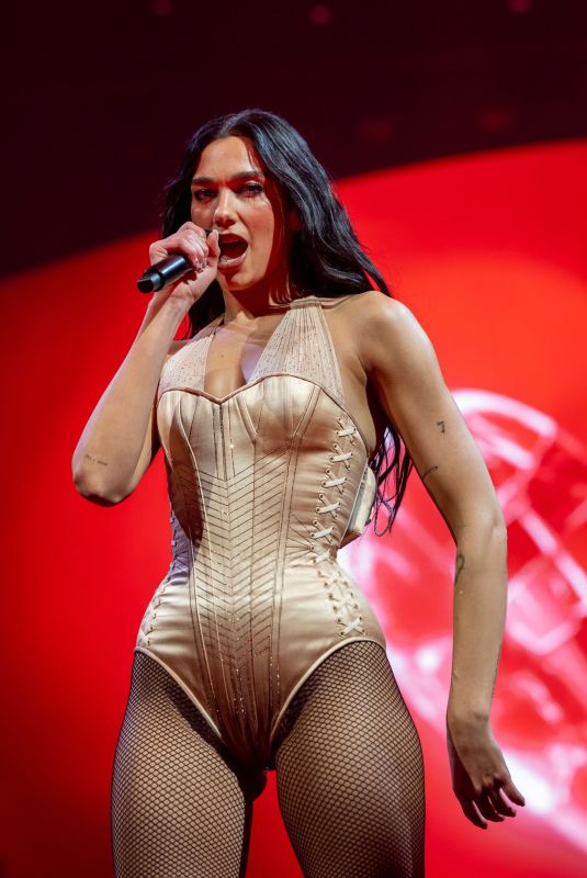 DUA LIPA Performs at Spark Arena in Auckland 04/02/2025