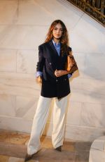 EIZA GONZALEZ Arrives at Ralph Lauren Collection Fall 2025 Show in New York City 04/17/2025