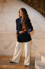 EIZA GONZALEZ Arrives at Ralph Lauren Collection Fall 2025 Show in New York City 04/17/2025
