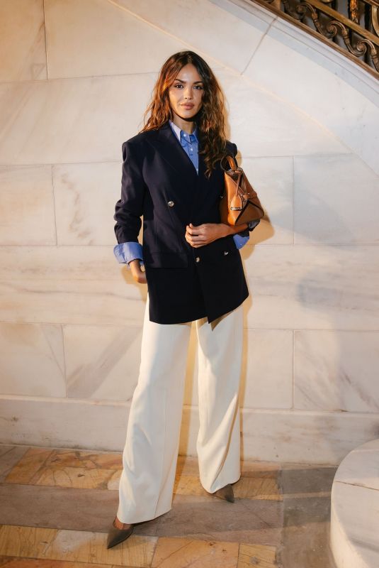 EIZA GONZALEZ Arrives at Ralph Lauren Collection Fall 2025 Show in New York City 04/17/2025