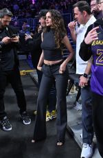 EIZA GONZALEZ at NBA Game Between LA Lakers and Houston Rockets in Los Angeles 03/31/2025