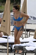 ELETTRA LAMBORGHINI in a Blue Bikini at a Beach in Miami Beach 10/10/2024
