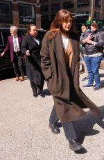 ELIZABETH OLSEN Leaves WNYC Radio in New York City 03/25/2025
