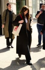 ELIZABETH OLSEN Leaves WNYC Radio in New York City 03/25/2025