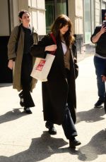 ELIZABETH OLSEN Leaves WNYC Radio in New York City 03/25/2025