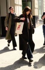 ELIZABETH OLSEN Leaves WNYC Radio in New York City 03/25/2025