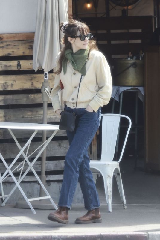 ELIZABETH OLSEN Out for Lunch with a Friend at All Time in Los Feliz 04/01/2025