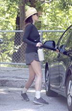 ELIZABETH OLSEN Out Hiking in Los Angeles 04/29/2025