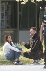 ELIZABETTA CANALIS Out in Milan for New Commercial for San Benedetto 04/04/2025