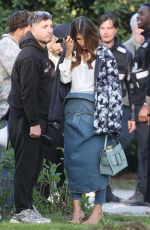 ELIZABETTA CANALIS Out in Milan for New Commercial for San Benedetto 04/04/2025