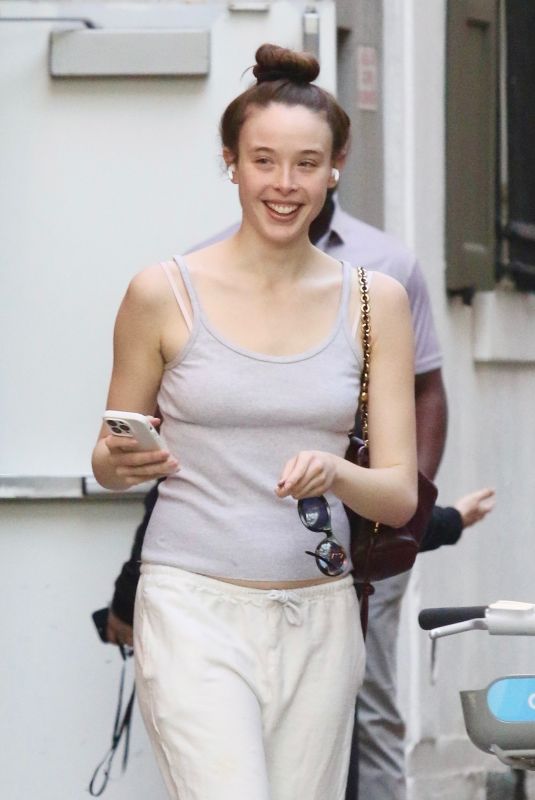 ELLA BEATTY Goes Make-up Free in New York City 04/28/2025