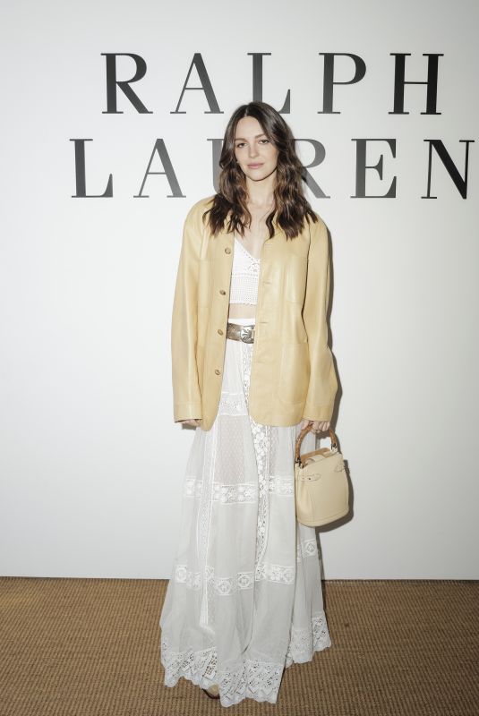 ELLA HUNT at Ralph Lauren Collection Fall 2025 Show in New York City 04/17/2025