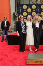 ELLE and DAKOTA FANNING at MICHELLE PFEIFFER Hand and Footprint Ceremony at TCL Chinese Theatre in Hollywood 04/25/2025