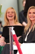 ELLE and DAKOTA FANNING at MICHELLE PFEIFFER Hand and Footprint Ceremony at TCL Chinese Theatre in Hollywood 04/25/2025