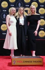 ELLE and DAKOTA FANNING at MICHELLE PFEIFFER Hand and Footprint Ceremony at TCL Chinese Theatre in Hollywood 04/25/2025