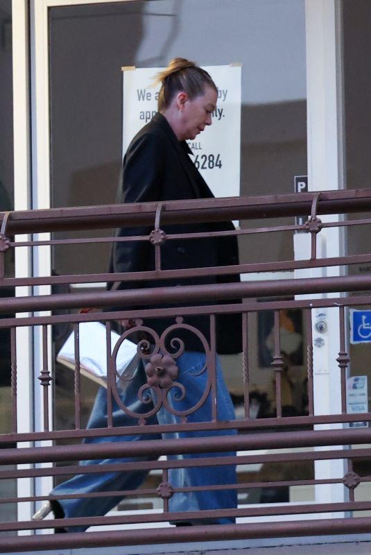 ELLEN POMPEO and Chris Ivery Out for Date Night at Sushi Park in Los Angeles 04/26/2025