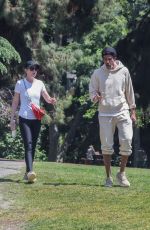 ELLEN POMPEO Out Hiking with Chris Ivery in Los Feliz 04/21/2025